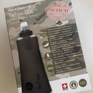 露營戶外用黑色軍版KADADYN be free 1L 濾水器