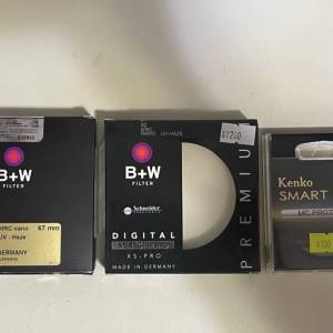 B+w 相機鏡頭filter 67 82 + 雜牌filter 58 請各自出價