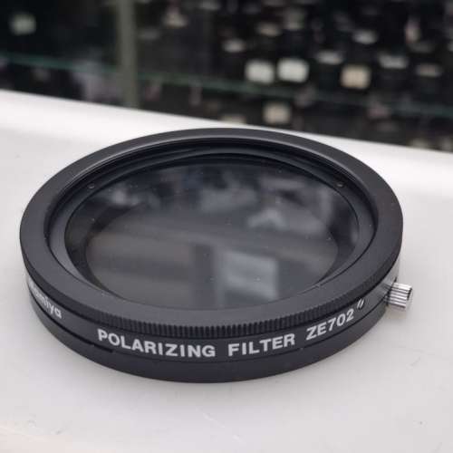 MAMIYA POLARIZING FILTER ZE702 + MOUNT ADAPTER AN701 LIKE NEW