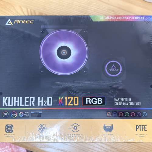 全新 ANTEC KUHLER H2O-K120 RGB WATER COOLER