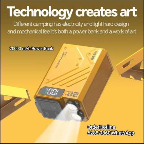 Super Power Bank 20000 mAh w/ LED lights & Digital Display.High output 22.5w....