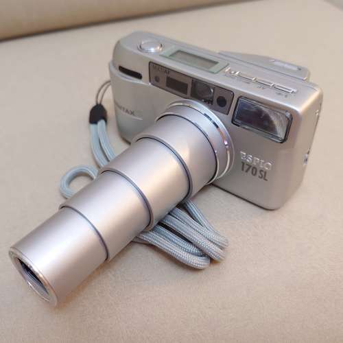 Pentax Espio 170SL 新淨賓得 銀色菲林相機 傻瓜機 38-170mm底片機 Film Point Sho...