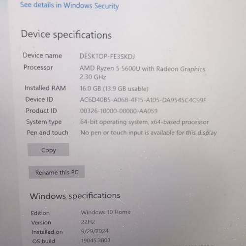 Lenovo ryzen5600手提電腦