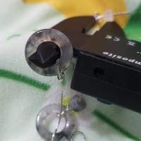 冰烏雞小圈耳線