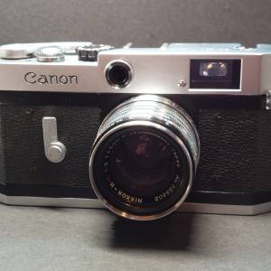 Canon P 連NIKKOR-H C 5cm f2 鏡頭全套