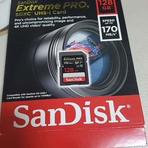 sandisk SD卡 V30 R170/W90  4K 180元2张