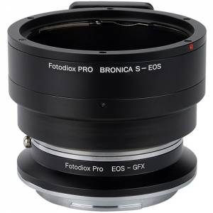 Fotodiox Double Adapter, Bronica S Lens and Canon EOS To FujiFilm GFX