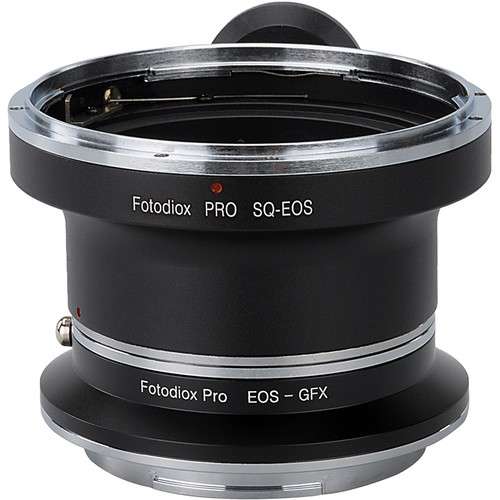 Fotodiox Double Adapter, Bronica SQ Lens and Canon EOS To Fujifilm GFX Camera