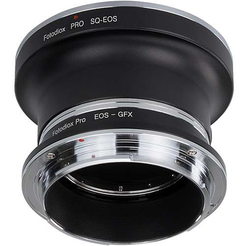 Fotodiox Double Adapter, Bronica SQ Lens and Canon EOS To Fujifilm GFX Camera