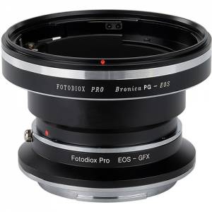 Fotodiox Lens Mount Double Adapter, Bronica PG Lens and Canon EOS To GFX