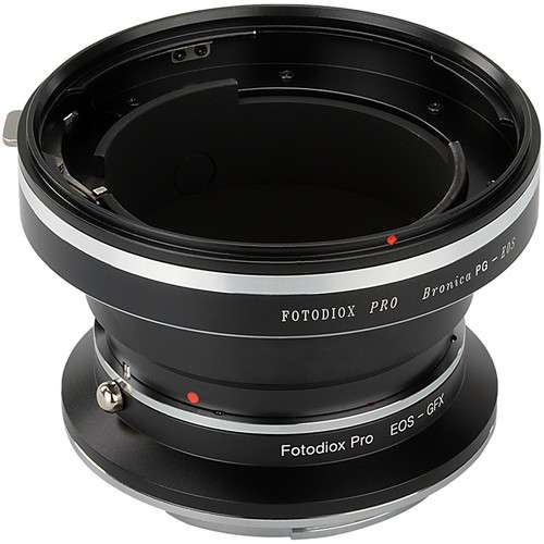 Fotodiox Lens Mount Double Adapter, Bronica PG Lens and Canon EOS To GFX