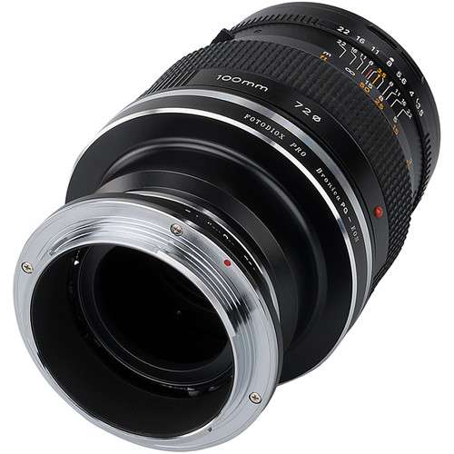 Fotodiox Lens Mount Double Adapter, Bronica PG Lens and Canon EOS To GFX
