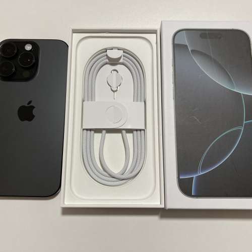 全新 iPhone 16 pro max 256gb eSim+實體sim 黑色 無鎖 原裝無拆 英/澳/日/歐版 一...