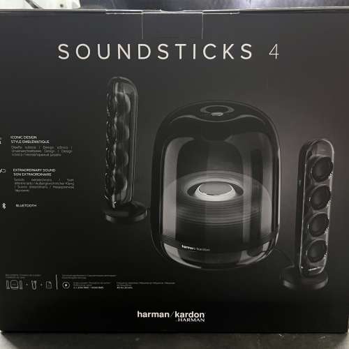 全新抽獎禮物 哈曼卡頓Harman Kardon SoundSticks 4 藍芽2.1聲道多媒體水母喇叭 (...
