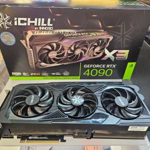 INNO3D GeForce RTX™ 4090 iCHILL X3 4090顯示卡 港行 有單 有盒 在保 輕鬆過3DMA...