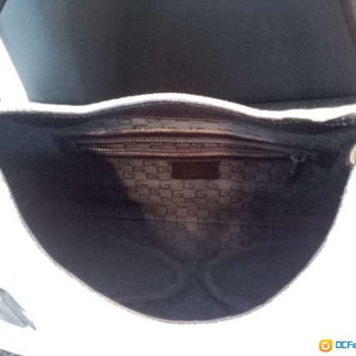 GUCCI 淺啡色麻手袋7成新