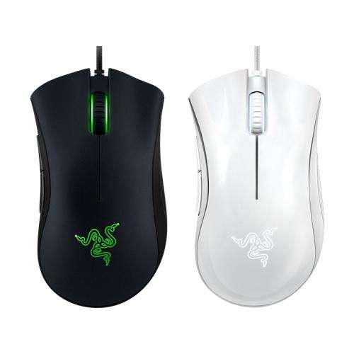 平放全新Razer DeathAdder Essential 黑/白 雷蛇 煉獄蝰蛇 送禮最佳 LOL PUBG 游戲滑...