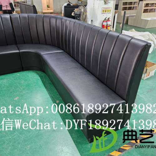 酒吧梳化，定做高檔酒吧梳化，卡位梳化款式，U型梳化相片，定制酒吧舒適沙發，儲物...