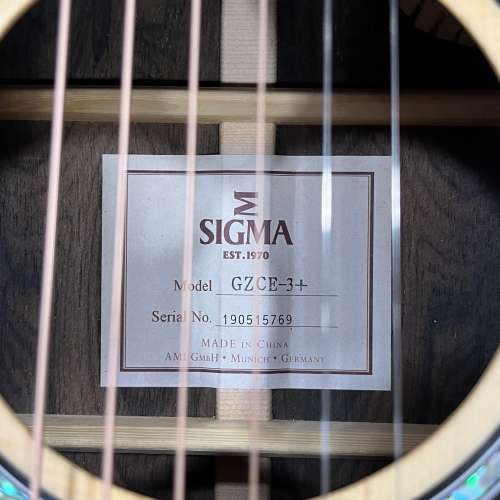 Sigma Modern 系列GZCE-3+ 結他