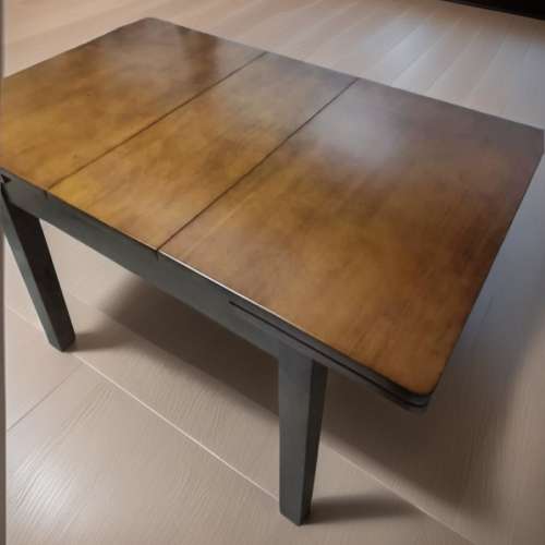 New半自動可摺疊實木餐桌椅子Semi-automatic foldable solid wood dining table an...