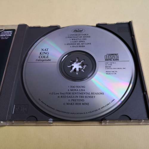 NAT KING COLE unforgettable