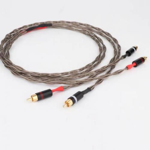 奧丁 鍍銀 RCA 音頻線 （全新）DIY