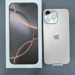 全新香港行貨 iPhone 16 Pro Max 512GB 金色 香港行貨 蘋果保養到2025年9月19日 電...
