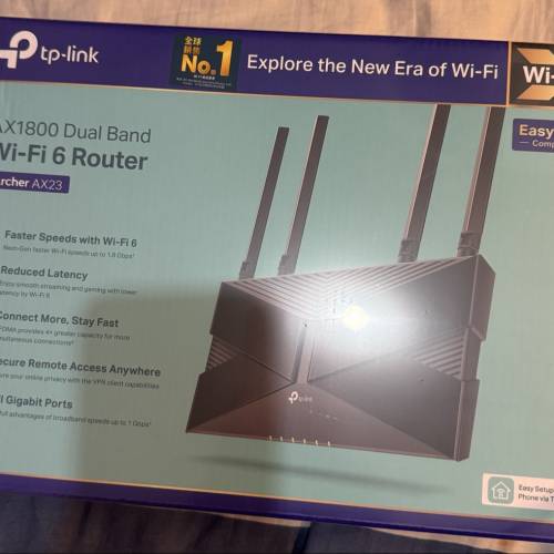 全新未開 Archer AX23 AX1800 Dual-Band Wi-Fi 6 Router