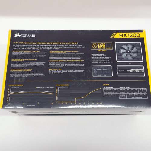 Brand New 全新 Corsair HX1200 1200W 80 Plus Platinum Fully Modular PSU 鉑金 ...