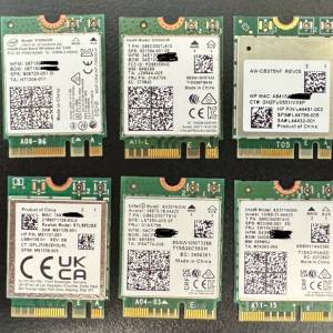 Intel 3168 8265 AX201 AX211 RTL8822CE RTL8852BE 筆電 notebook 無線網卡 wifi M...