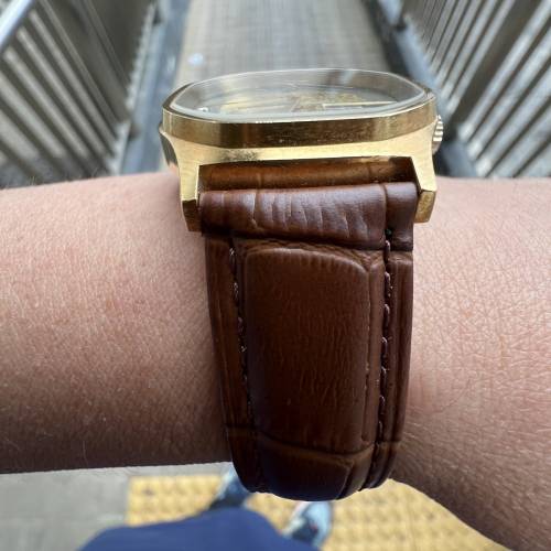 Girard perregaux(芝柏)包金雙日歷全自動手錶