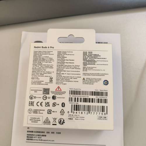 售全新redmi buds 6 pro藍牙耳機