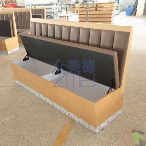阻燃皮革儲物梳化，餐廳卡位梳化，餐廳傢私訂造工廠