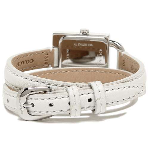 Coach 14501935 Ladies White Leather Wrap Wristwatch