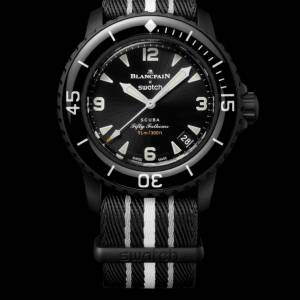 Blancpain X Swatch聯名紀念手錶（黑色特別款）