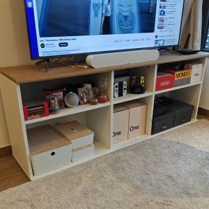 Ikea SKRUVBY 電視櫃，白色