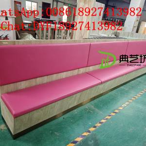 粉色卡位梳化，定做卡位梳化，儲物梳化，BS7176防火證書梳化，餐廳卡座定做，粉色卡...