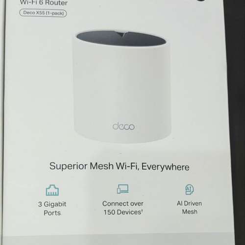 TP Link Deco X55 AX3000 WiFi-6 Mesh Router 路由器 new