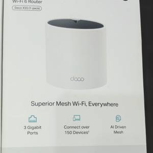 TP Link Deco X55 AX3000 WiFi-6 Mesh Router 路由器 new