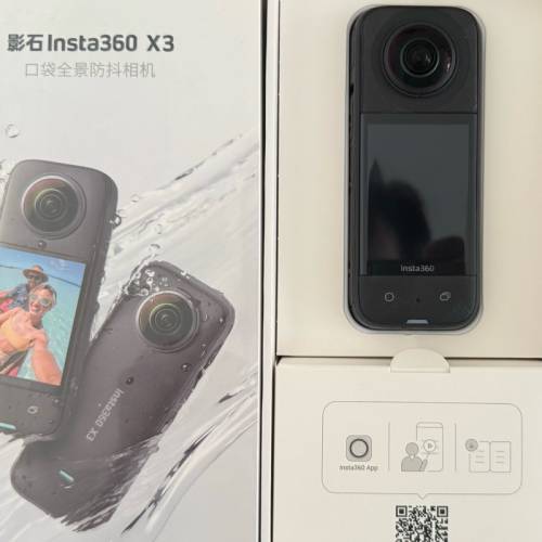 95% New Insta 360 X3 兩原裝電 1 座充