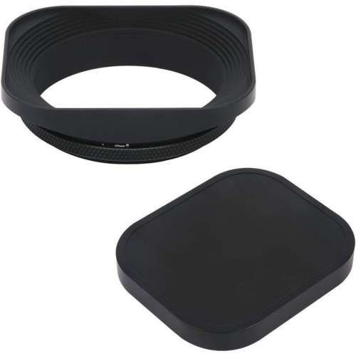 Haoge LH-B55T 55mm Square Metal Screw-in Mount Lens Hood  With Cap (專用方形遮...