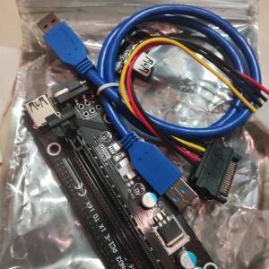 pcie riser card extension 1x GPU 測試 檢查 擴充
