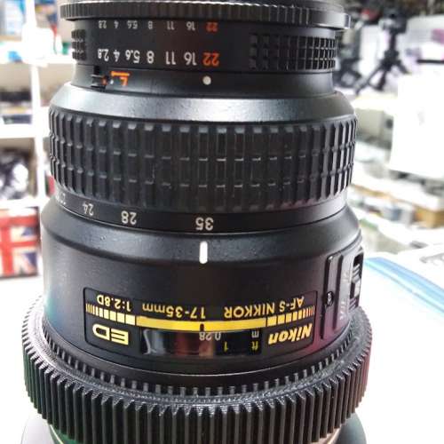 Repair Cost Checking For Nikon AF-S Zoom-Nikkor 17-35mm F2.8D 抹鏡清潔、光圈維...