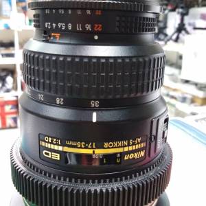 Repair Cost Checking For Nikon AF-S Zoom-Nikkor 17-35mm F2.8D 抹鏡清潔、光圈維...