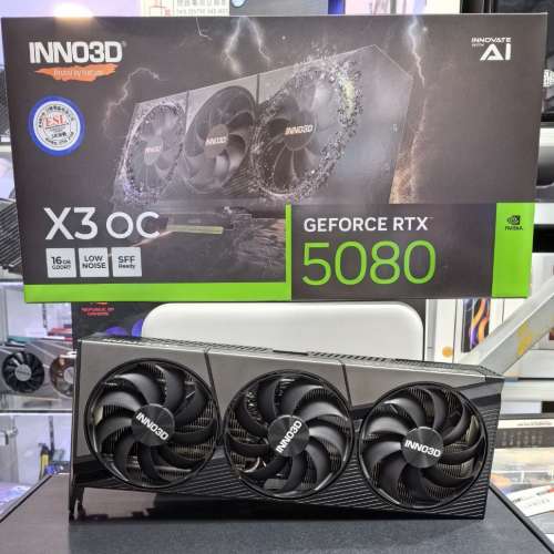 Inno3D RTX 5080 X3 OC 顯示卡 行貨有保養 Trade in 5090 5070 4090 4080 4070 309...