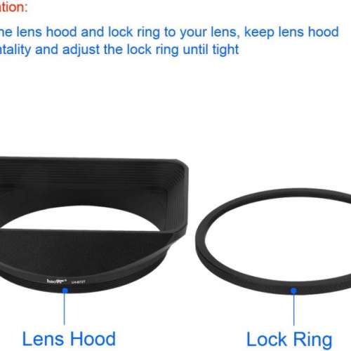 Metal Screw-in Mount Lens Hood With Cap 專用方形遮光罩 - For Sony FE 100mm F/...