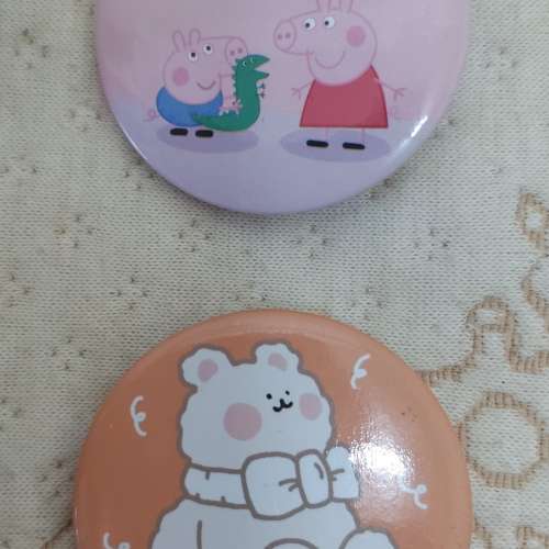 全新Peppa Pig襟章 徽章 掛飾 胸針 別針 胸章 扣章 襟針 扣針 Pins