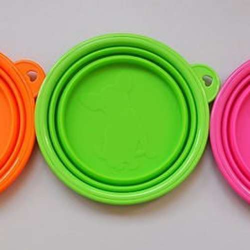 全新寵物用品 寵物碗 折疊碗 伸縮式摺疊碗 便攜碗 單碗 貓碗 狗碗 貓餐具 狗餐具 貓...