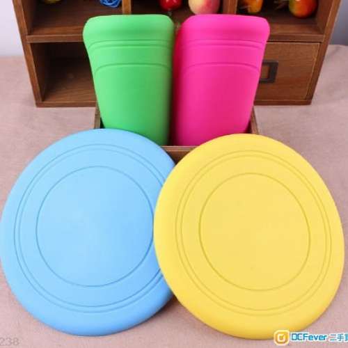全新狗狗矽膠軟飛盤 寵物飛盤玩具 寵物訓犬用品 可隨意折疊寵物用品