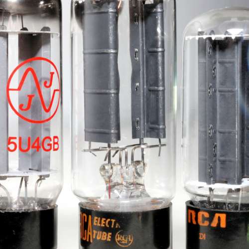RCA及JJ  5U4GB直熱式二極整流管(共三支)  直替274B,5Z3P,5R4G,5R4,5AR4